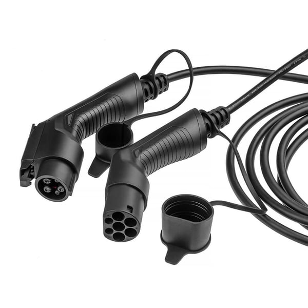 Laddkabel Elbil EV18 Typ1 5m 3.6kW 16A 1-FAS Svart IP55