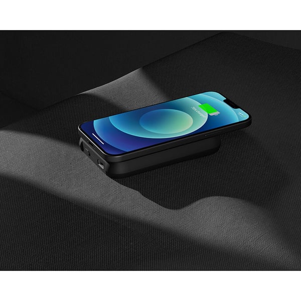 Magnetisk Qi Powerbank One Side 4000mAh Sort