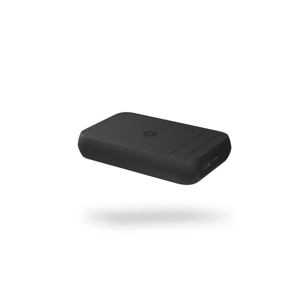 Magnetisk Qi Powerbank One Side 4000mAh, Qi-Genopladelig Sort