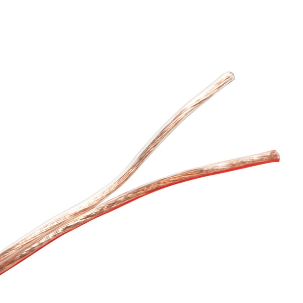 Kaiutinkaapeli 2x1.5 mm² 25m Läpinäkyvä