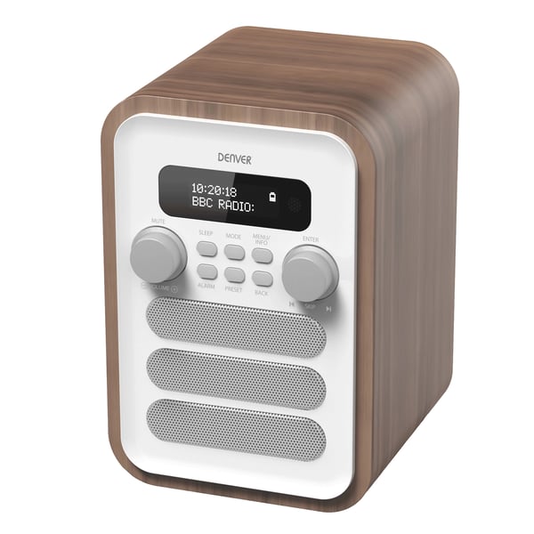 Radio FM DAB+ Bluetooth DAB-48W Hvid