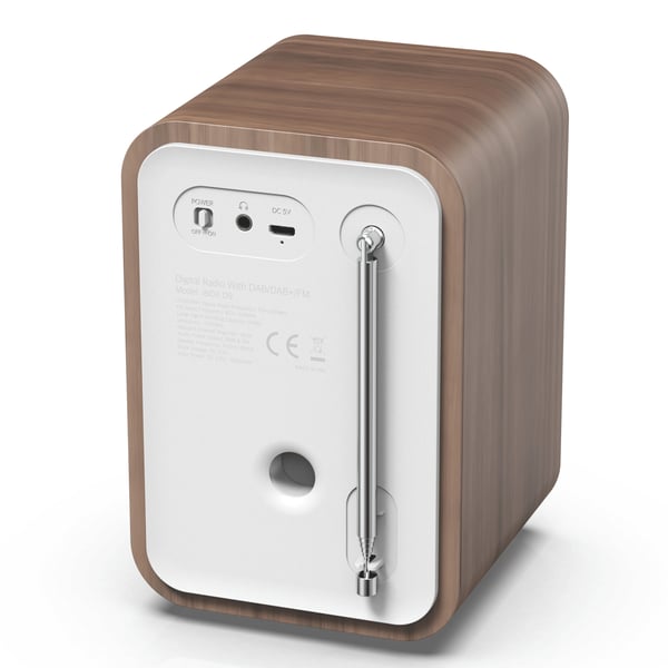 Radio FM DAB+ Bluetooth DAB-48W Hvid