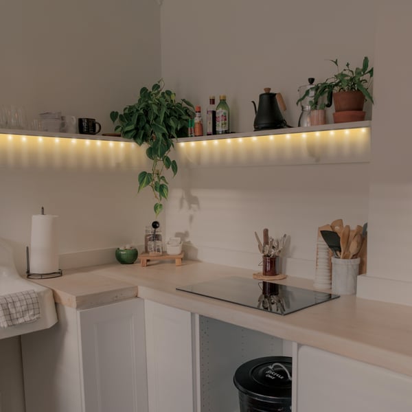 RGB LED strip med fjernbetjening. 3 meter