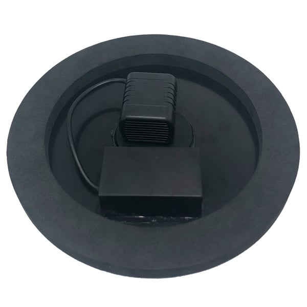 Solcellsdriven Vattenfontän med Färgglad Belysning Black