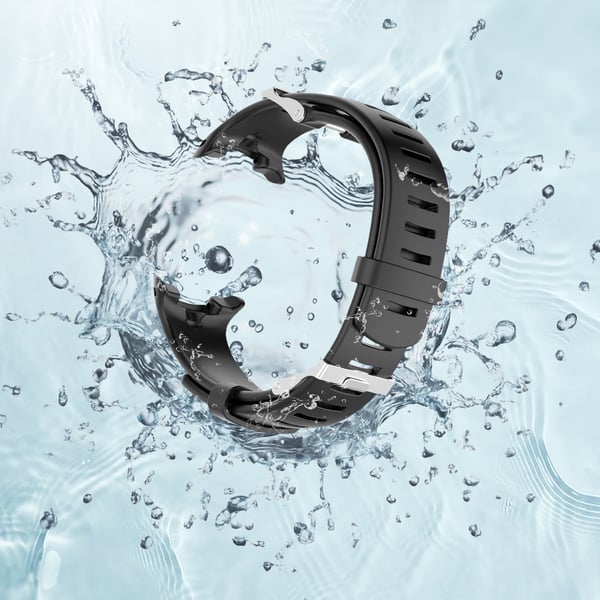 Kellon ranneke Suunto D4/D4i Novolle, 2 eri pituutta Black