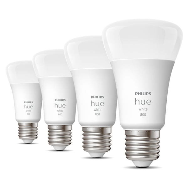 Hue White E27 A60 800lm 4-pak