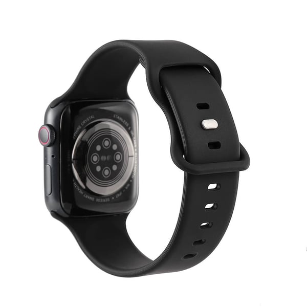 Watcharmbånd Silikone Apple Watch 42/44/45mm Sort