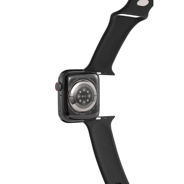 Watcharmbånd Silikone Apple Watch 42/44/45mm Sort