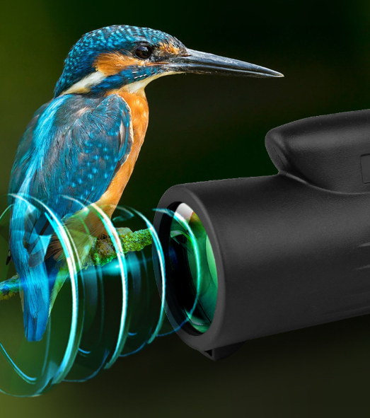 Monokulært teleskop 12×50 Zoom BAK4 Prism Black