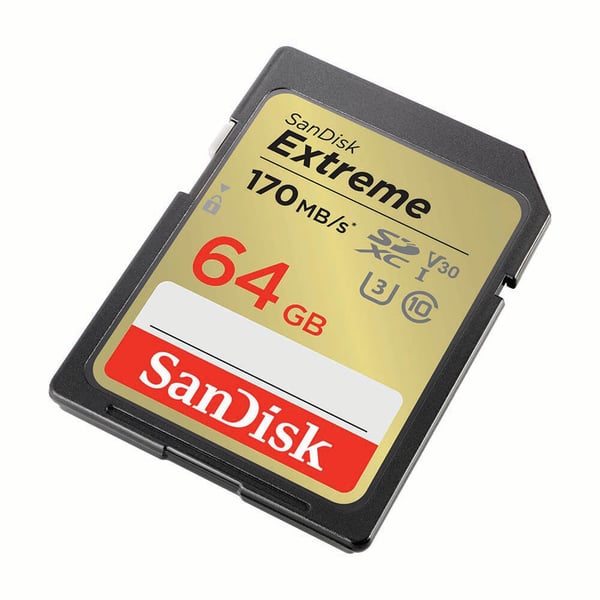 SDXC Extreme 64GB 170MB/s UHS-I C10 V30 U3