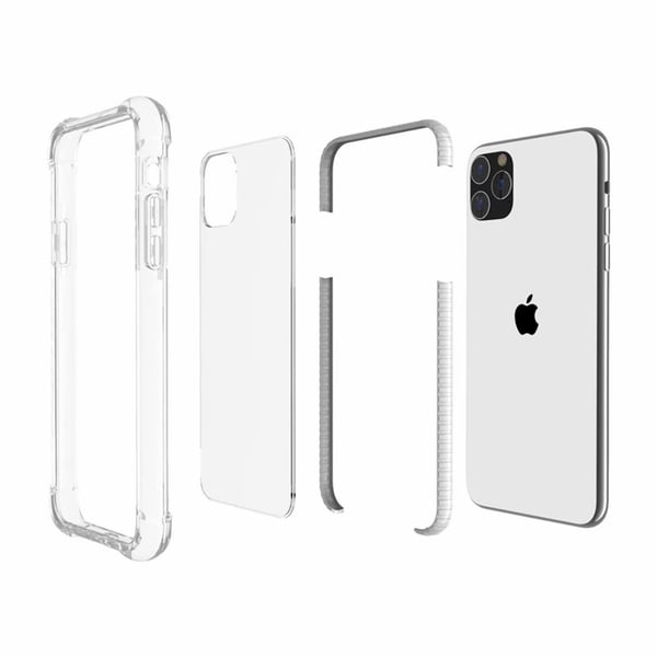 Gjennomsiktig støtsikker mobildeksel til iPhone 14 Pro Transparent iPhone 14 Pro