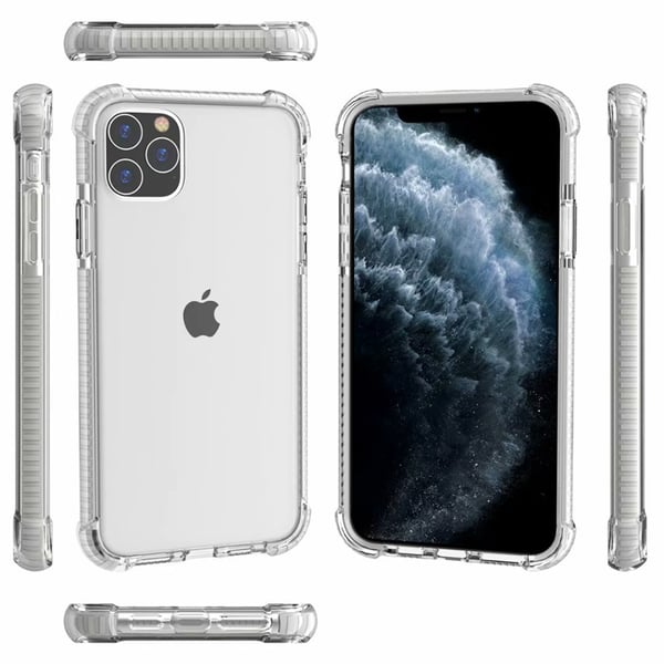Gjennomsiktig støtsikker mobildeksel til iPhone 14 Pro Transparent iPhone 14 Pro
