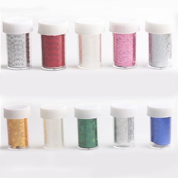 Kynsifolio 10 rullaa MultiColor
