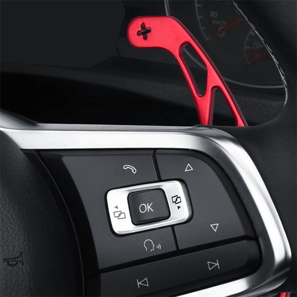 Rattpadler for giring av 1 par Red Volkswagen Golf 7/GTI/GTD/GTE