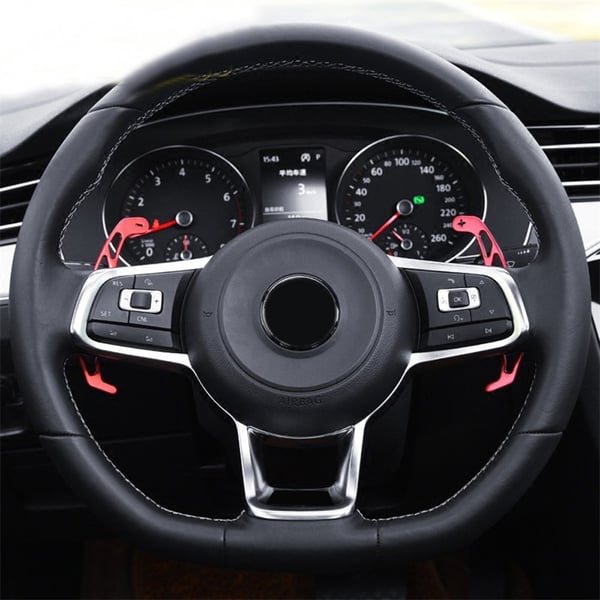 Rattpadler for giring av 1 par Red Volkswagen Golf 7/GTI/GTD/GTE