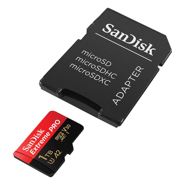 MicroSDXC Extreme Pro 1TB 200MB/s A2 C10 V30 UHS-I