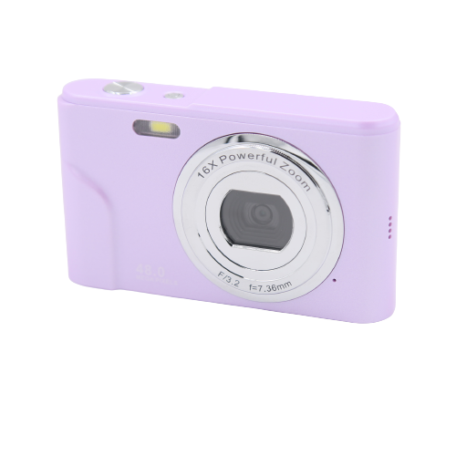 Digitalkamera 1080P, 48 megapiksler, 16x zoom Purple