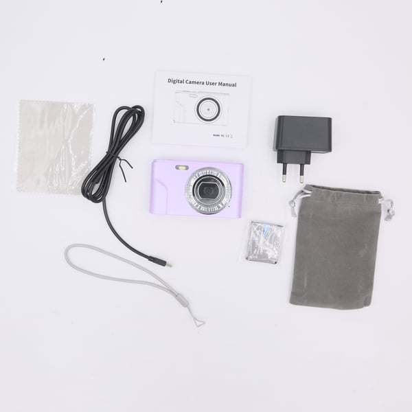 Digitalkamera 1080P, 48 megapiksler, 16x zoom Purple