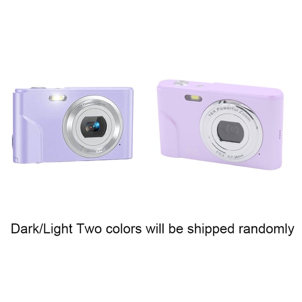 Digitalkamera 1080P, 48 megapiksler, 16x zoom Purple