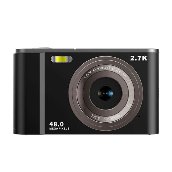 Digikamera 48MP 1080 FHD 2,8 tuuman näyttö Black