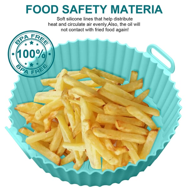 Air Fryer silikonbolle Turquoise 3.6-7.2 l