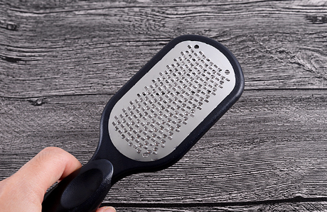 Fotfil med handtag Black