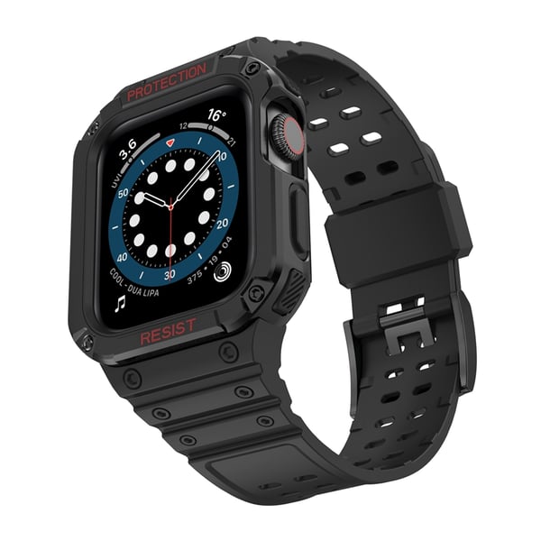 Kellon ranneke PC/TPU Musta Apple Watch 1-7 Gen 42/44/45 mm MultiColor Apple Watch 1-7 Gen 42/44/45 mm