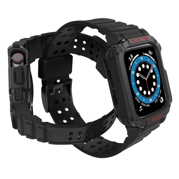 Kellon ranneke PC/TPU Musta Apple Watch 1-7 Gen 42/44/45 mm MultiColor Apple Watch 1-7 Gen 42/44/45 mm