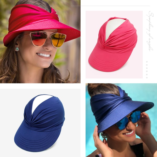 Solskärm / öppen solhatt DarkBlue