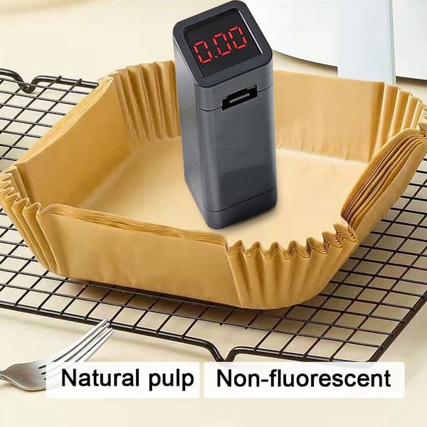 Airfryer papirindsatser non-stick 16 cm 50 stk Nature