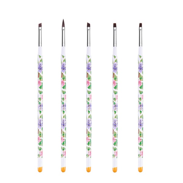 Nail Art børster, 5 deler MultiColor Nail Art børster, 5 deler MultiColor