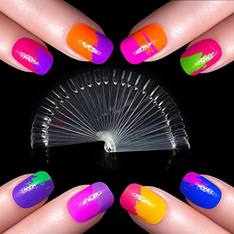 Displaytips / display til neglelakprøver 50 tips Transparent