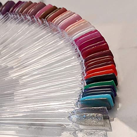 Displaytips / display til neglelakprøver 50 tips Transparent