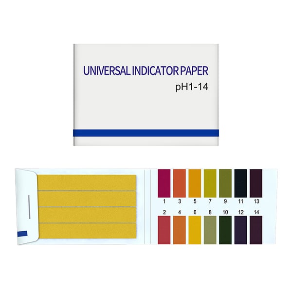 Indikaattoripaperi pH-testiin (1-14) 80 testiliuskaa MultiColor 1-pack