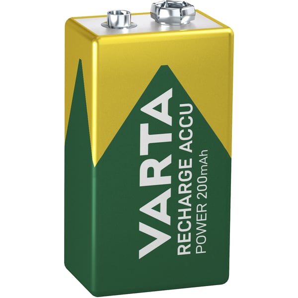 Genopladeligt batteri 9V 200 mAh 1-pak