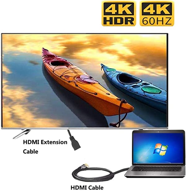 HDMI-kabel 4K 60Hz HDMI 2.0 Black 1 m