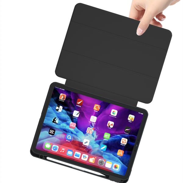 Magnetisk etui med stativfunksjon Black iPad Pro 12.9 2018/2020/2021