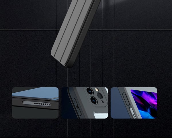 Magnetisk etui med stativfunksjon Black iPad Pro 12.9 2018/2020/2021