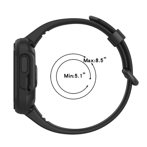 Klokkereim Black Xiaomi Mi Watch Lite/Redmi Watch 2/Xiaomi Mi Watch Lite 2/Xiaomi Redmi Watch 2 Lite/Redmi Horloge 2/Xiaomi Poco Watch