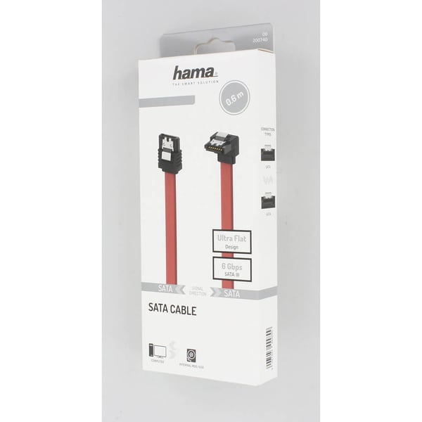 Cable SATA Serial-ATA III 90° 6 Gbit/s Internal 0.60m