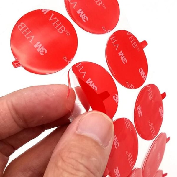 Vahva ja vedenpitävä kaksipuolinen teippi 20 tarraa Transparent