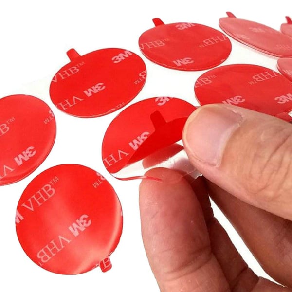 Vahva ja vedenpitävä kaksipuolinen teippi 20 tarraa Transparent
