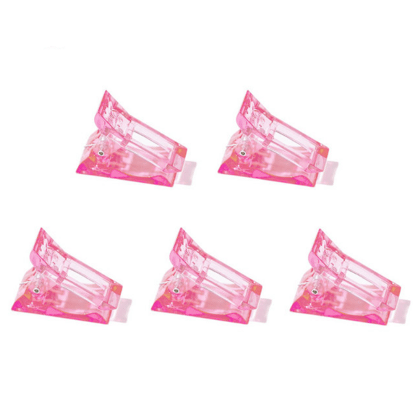 Negleklemmer for gelenegler 5-pak Pink