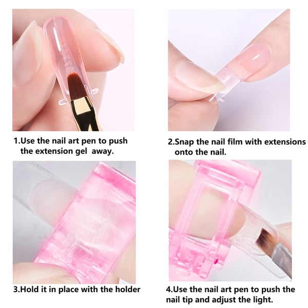 Kynsiklipsit geelikynsille 5 kpl Pink