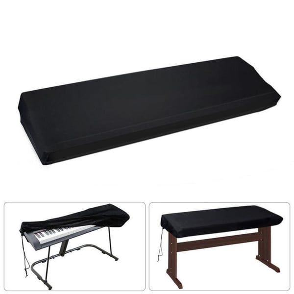 Pölysuojus koskettimistolle/pianokoskettimille Black 61/88