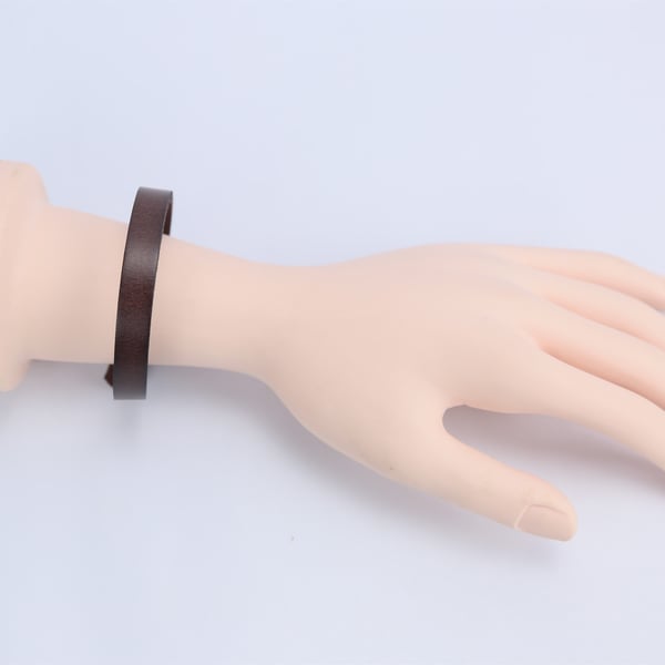 Skinnarmbåndsett med 3 stk DarkBrown