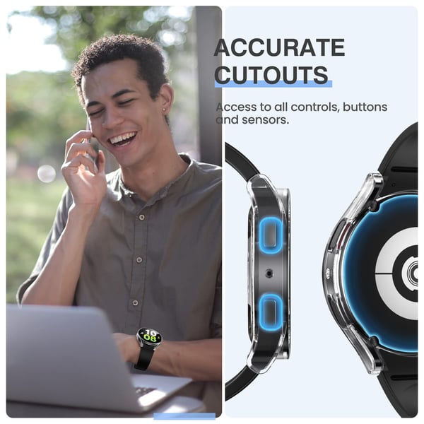 Beskyttelsesveske TPU Black Samsung Galaxy Watch 5 45 mm
