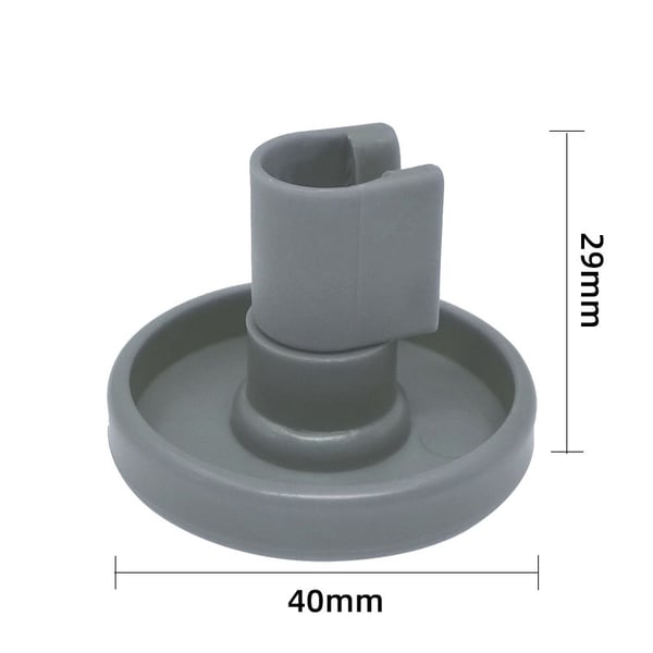 Kurvhjul for oppvaskmaskin 8-pakning DarkGrey AEG, Privileg, Zanussi 40 mm
