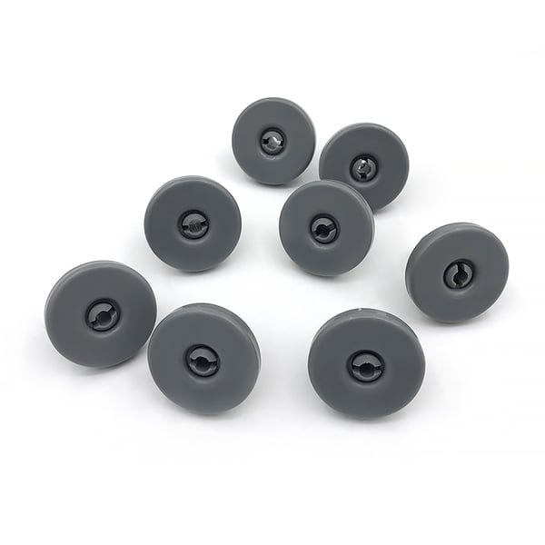 Kurvhjul for oppvaskmaskin 8-pakning DarkGrey AEG, Privileg, Zanussi 40 mm