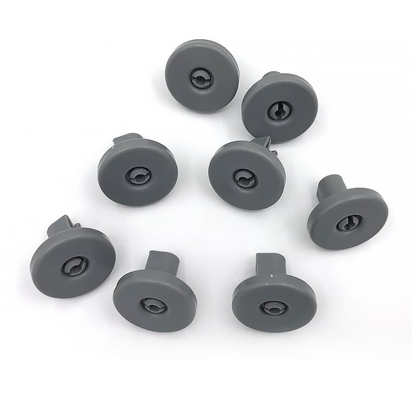 Kurvhjul for oppvaskmaskin 8-pakning DarkGrey AEG, Privileg, Zanussi 40 mm